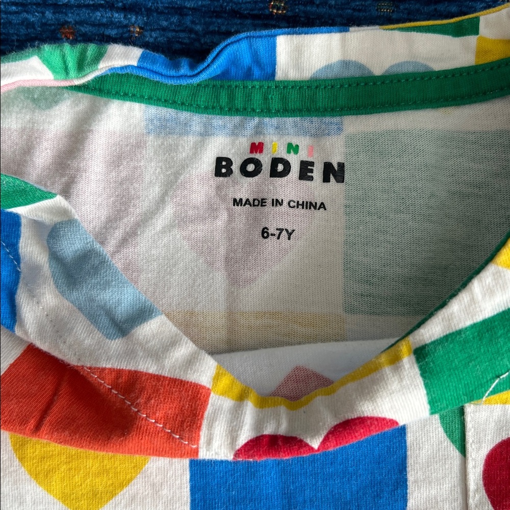 Mini Boden Multicolor Heart & Tea Collection Striped Yellow Floral Dress Bundle - Picture 3 of 14